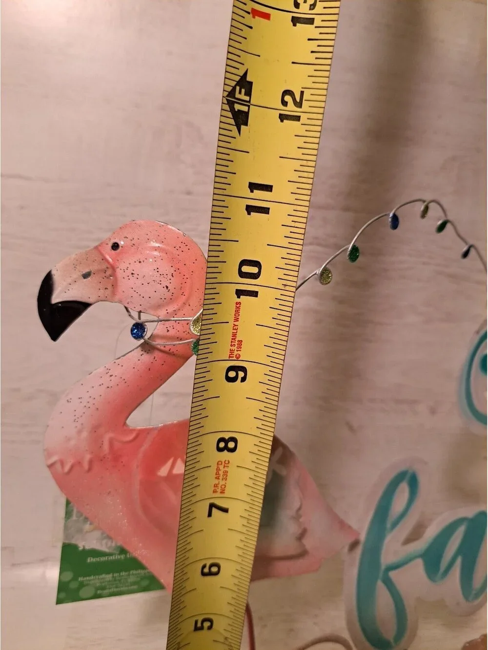 Flamingo Fa La La Holiday Decor Tropical Beach Christmas Costal Table Decor